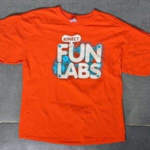 Gildan Orange Shirt Kinect Fun Labs Mens XL